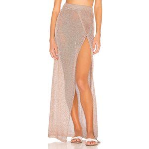 superdown Keva Wrap Maxi Skirt in Bronze